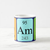 Tasse des periodischen Tabellennamens Damin (Mittel)