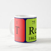 Tasse des periodischen Tabellennamens Tree (Vorderseite Links)