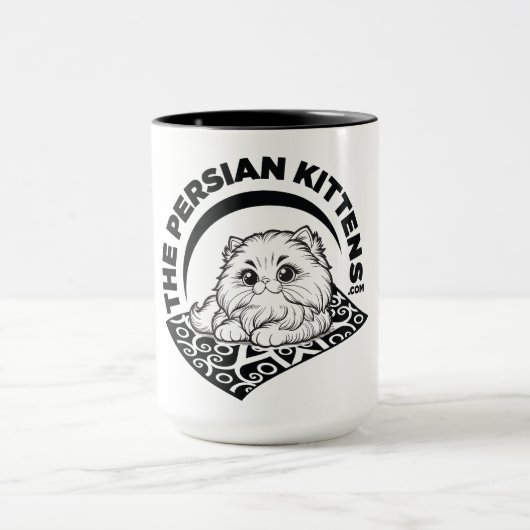 Tasse des persischen Kätzchens 1 (Zentrum)