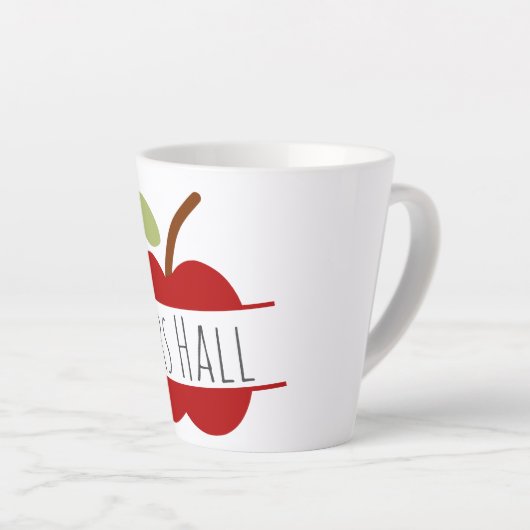 Tasse des personalisierten Apfellehrers (Rechte Ecke)