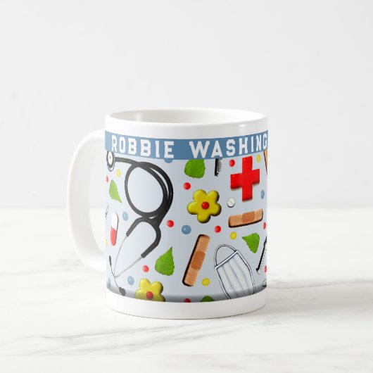 Tasse des personalisierten Arztes (Vorderseite Links)
