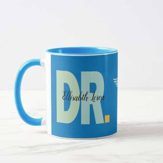 Tasse des personalisierten Doktors des Abschlusses (Links)