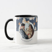 Tasse des personalisierten Fotos mit Familienname (Links)