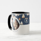 Tasse des personalisierten Fotos mit Familienname (Vorderseite Links)