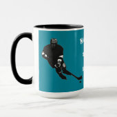 Tasse des personalisierten Hockey-Spaßes (Links)
