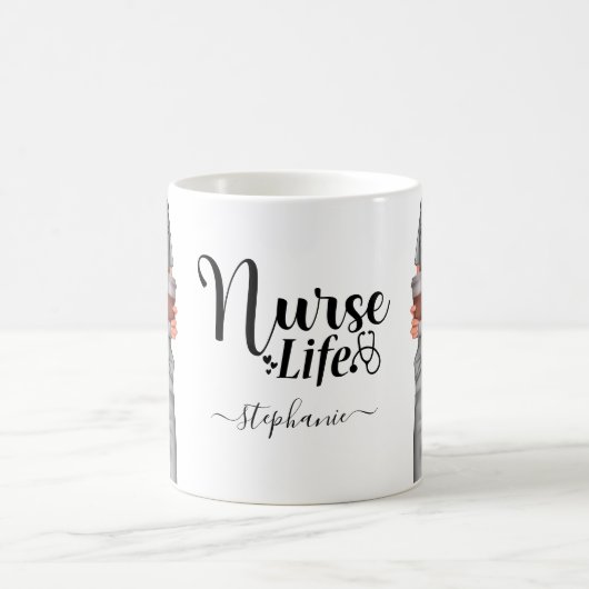 Tasse des Personalisierten Kaffees für Krankenpfle (Mittel)