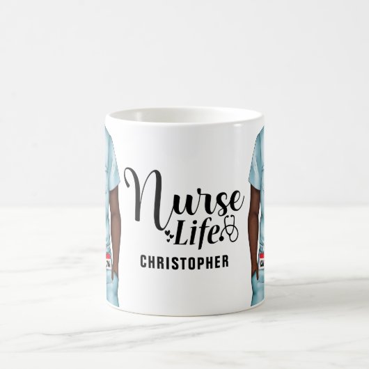 Tasse des Personalisierten Kaffees für Krankenpfle (Mittel)