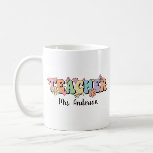Tasse des personalisierten Lehrers, Fachlehrer (Links)