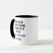 Tasse des personalisierten Vaters am Tag mit einer (Vorderseite Links)