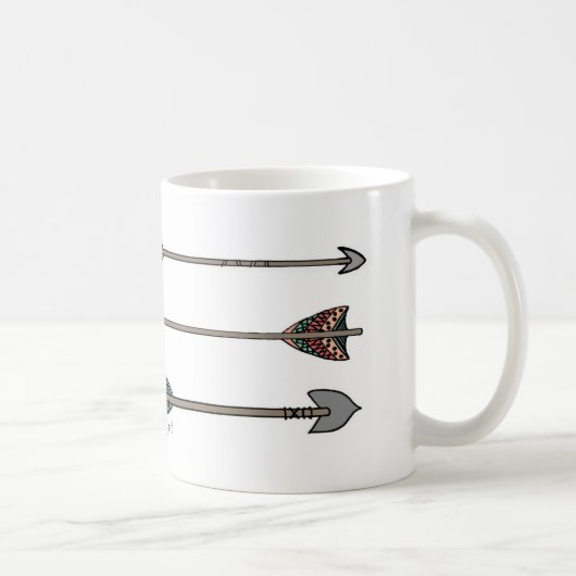 Tasse des Pfeil-Beben-volle Stammes- Psalm-127 (Rechts)