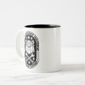 Tasse des Piloten-Bären - beidseitig (Vorderseite Links)