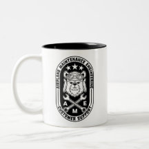 Tasse des Piloten-Bären - beidseitig