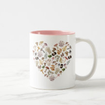 Tasse des Pilzherzes, Geschenk für Pilzenthusiaste