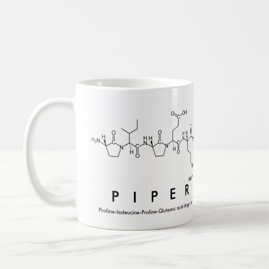 Tasse des Piper-Peptids (Links)