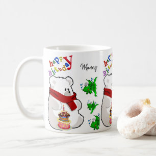 Tasse des Polarbären Happy Birthday Tasse