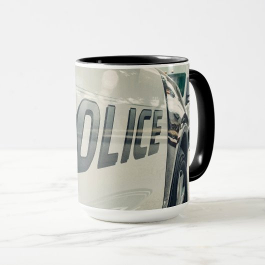 Tasse des Polizeiautos (VorderseiteRechts)