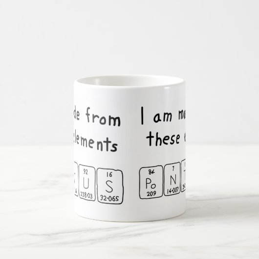 Tasse des Pontus periodischer Tabellenname (Mittel)