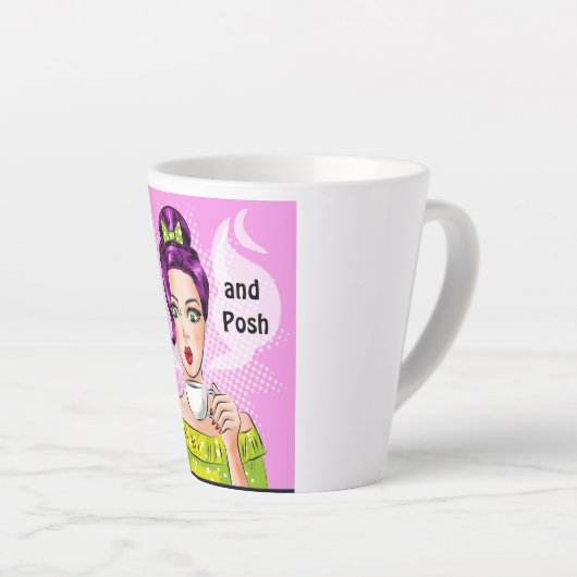 Tasse des Posh Poshmark-Kaffees (Rechte Ecke)