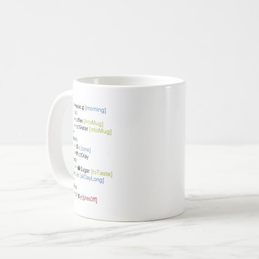 Tasse des Programmierers (Vorderseite Links)