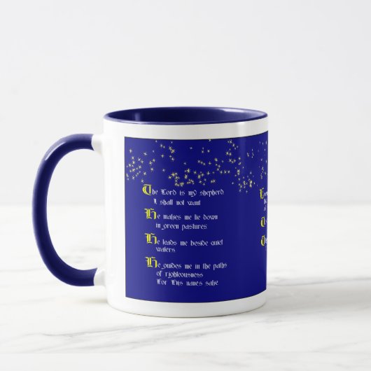Tasse des Psalm-23 (Links)