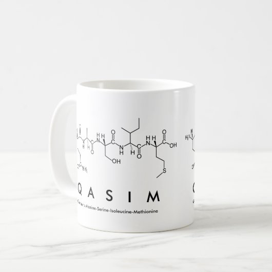 Tasse des Qasim-Peptids (Vorderseite Links)