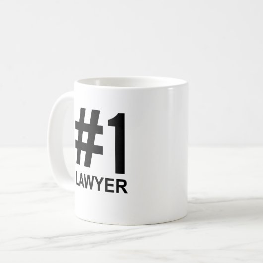 Tasse des Rechtsanwalts Nummer eins - Kaffeeumarmu (Vorderseite Links)