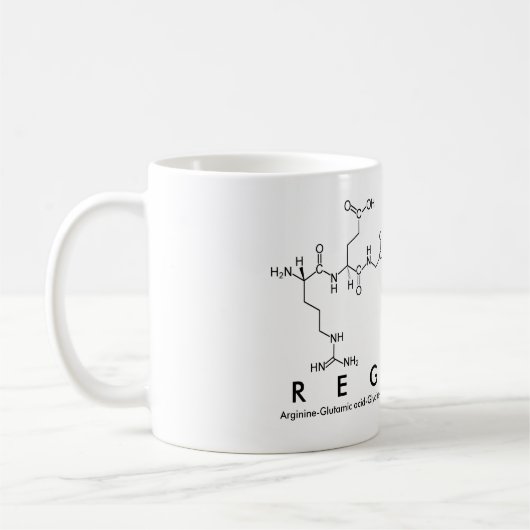 Tasse des Regenia-Peptids (Links)