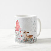 Tasse des Rehes und des Weihnachtskaffees (VorderseiteRechts)