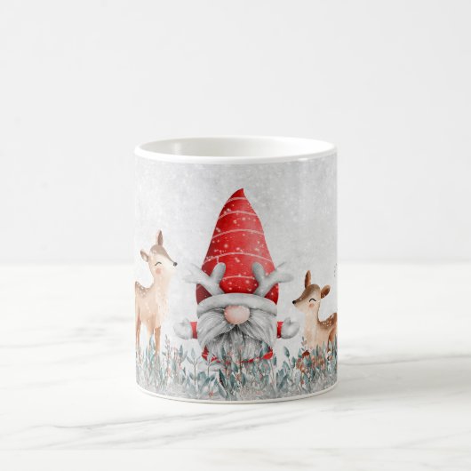 Tasse des Rehes und des Weihnachtskaffees (Mittel)