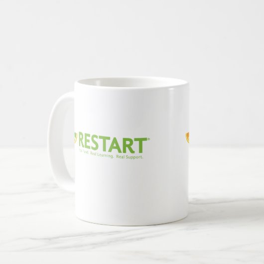 Tasse des RESTART-Logos (Vorderseite Links)