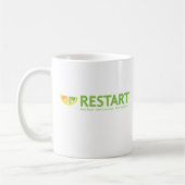 Tasse des RESTART-Logos (Links)