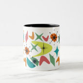 Tasse des Retro-Musters Mitte des Jahrhunderts (Mittel)