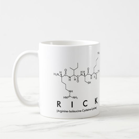 Tasse des Rick-Peptids (Links)