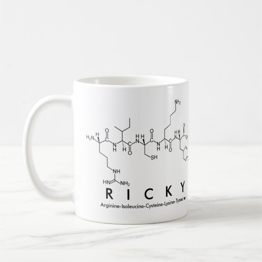 Tasse des Ricky Peptids (Links)