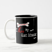Tasse des riesigen Schnauzer-(i-Liebe) (Links)