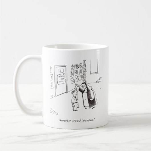 Tasse des riskanten Tanzbewegens (Links)