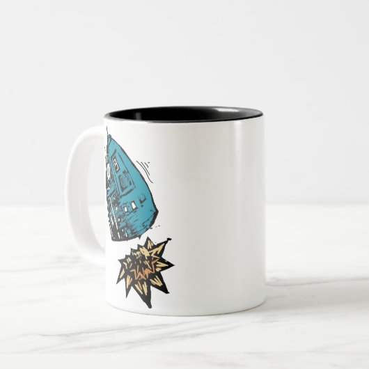 Tasse des Roboters drei (Vorderseite Links)