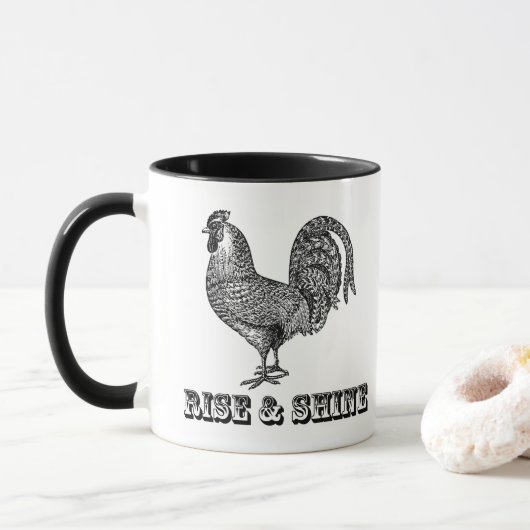 Tasse des Roosterkaffees von Rise und Shine (Mit Donut)