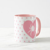 Tasse des rosa Spiders (VorderseiteRechts)