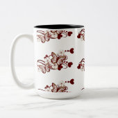 Tasse des roten Herzens (Links)