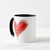 Tasse des Roten Herzens (Vorderseite Links)