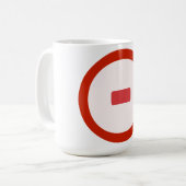 Tasse des Roten Minus-Symbols (Vorderseite Links)