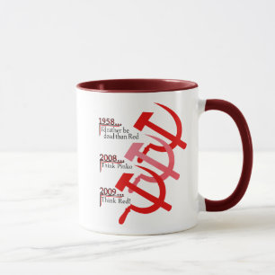 Tasse des russischen Hammer- und Sickle-Emblems