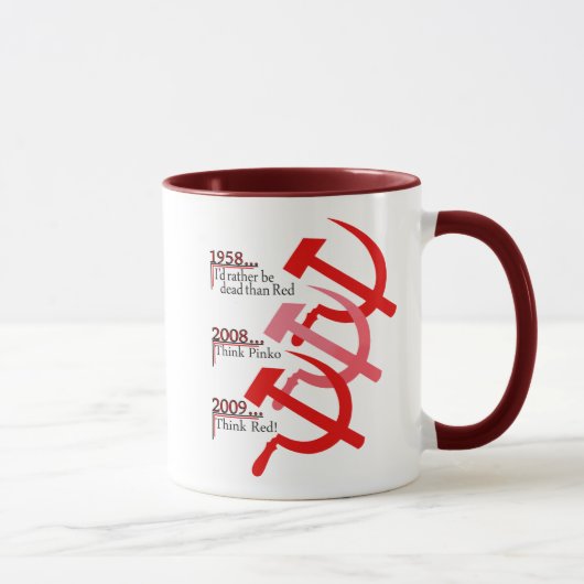 Tasse des russischen Hammer- und Sickle-Emblems (Rechts)