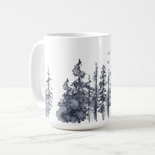 Tasse des rustikalen Bergwaldes (Vorderseite Links)