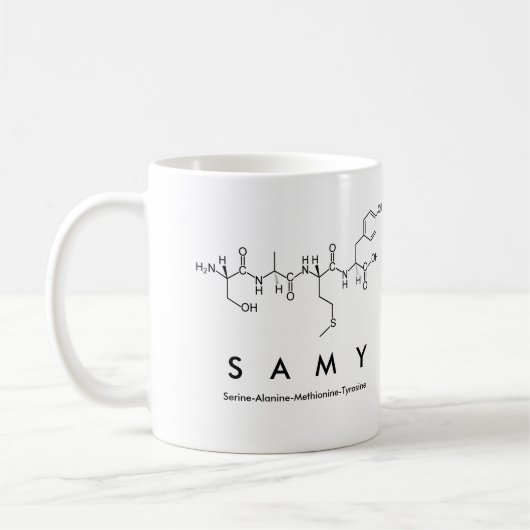 Tasse des Samy-Peptids (Links)