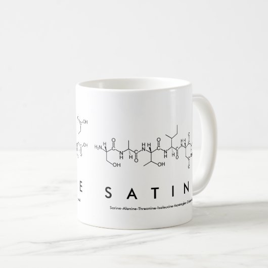 Tasse des Satine-Peptids (VorderseiteRechts)