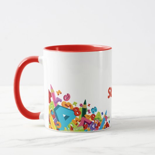 Tasse des Schulkaffees (Links)