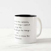 Tasse des Schwarz-Weiß-Gebets (VorderseiteRechts)