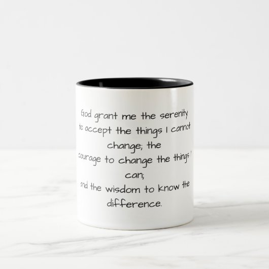 Tasse des Schwarz-Weiß-Gebets (Mittel)